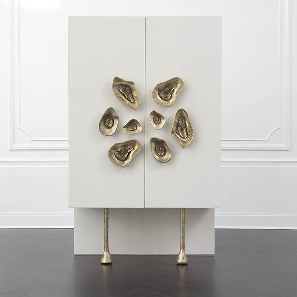 CRESCENT CABINET - IVORY LAQUER image number 1